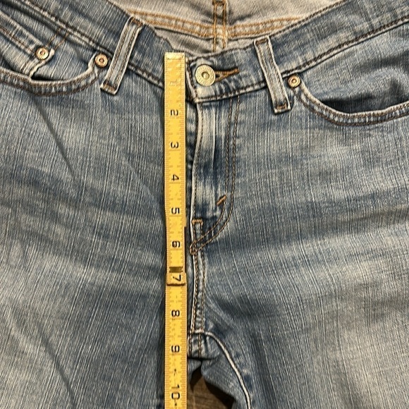 Levi’s 529 light blue curvy boot cut, distressed, straight leg jeans size 8 - Picture 5 of 11